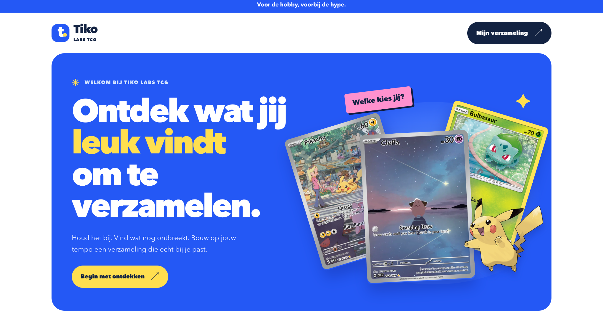 Tiko TCG: ontdek Pokémon-kaarten die je leuk vindt om te verzamelen.